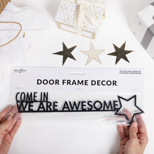 Pavilion Gift Company We Are Awesome Metal Door Topper