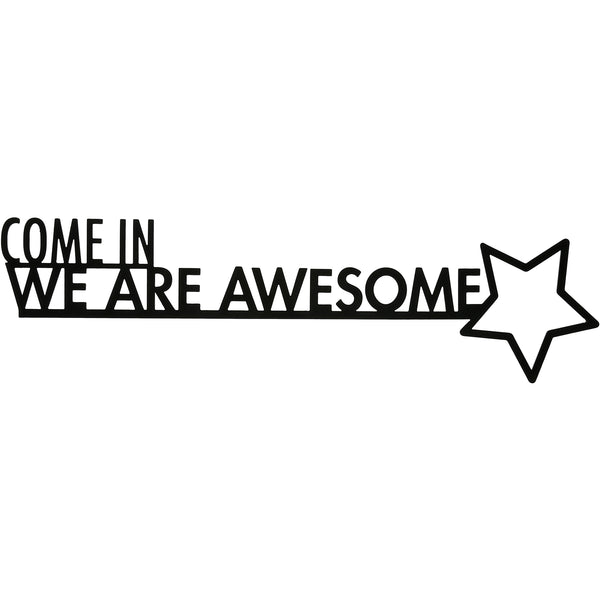 pavilion gift company We Are Awesome Metal Door Topper