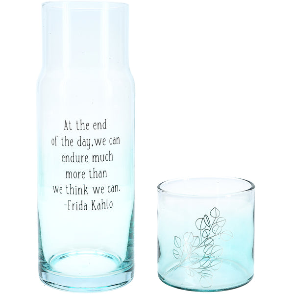 pavilion gift company We Can Endure 32 oz Water Carafe and Tumbler Set