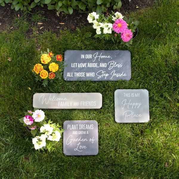 Pavilion Gift Company Welcome 16" X 3.75" Garden Stone
