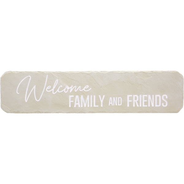 pavilion gift company Welcome 16" x 3.75" Garden Stone