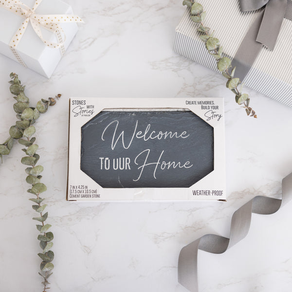 Pavilion Gift Company Welcome 7" X 4.25" Garden Stone