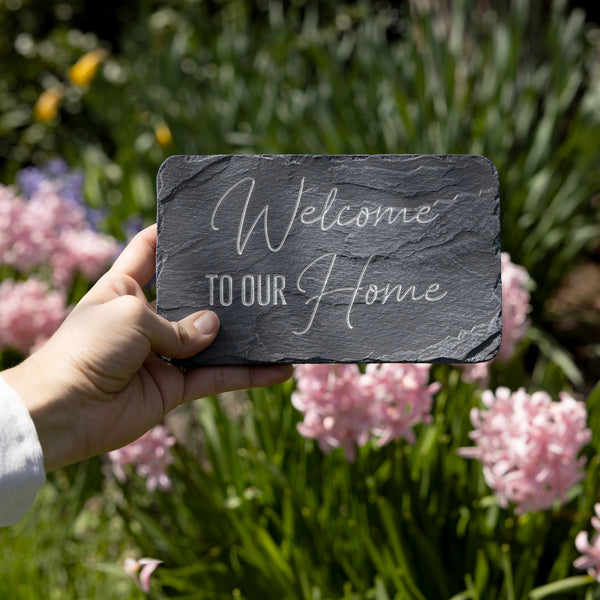 Pavilion Gift Company Welcome 7" X 4.25" Garden Stone