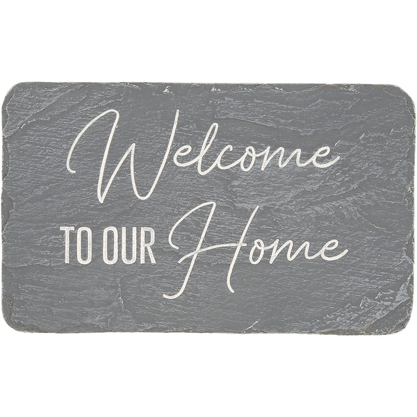 pavilion gift company Welcome 7" x 4.25" Garden Stone