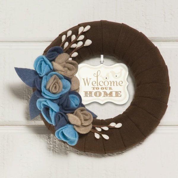 Pavilion Gift Company Welcome To Our Home 2.75" X 2.25" Hanging Plaque