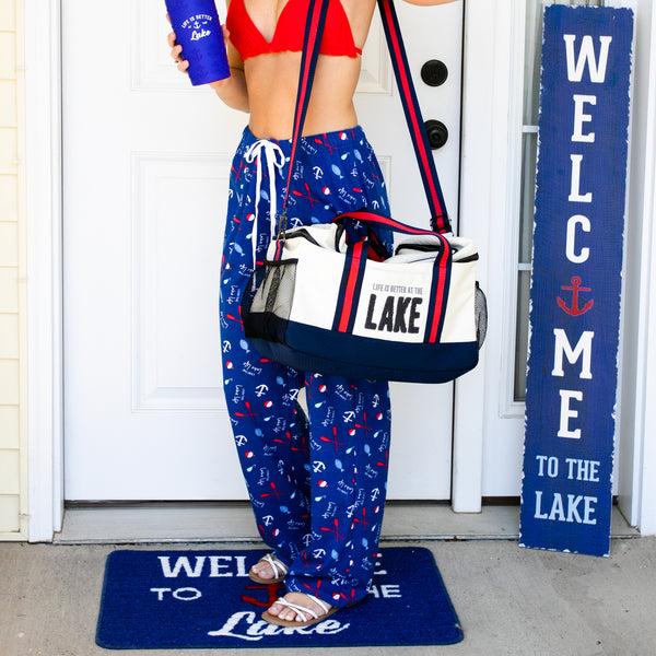 Pavilion Gift Company Welcome To The Lake 48" Wooden Sign