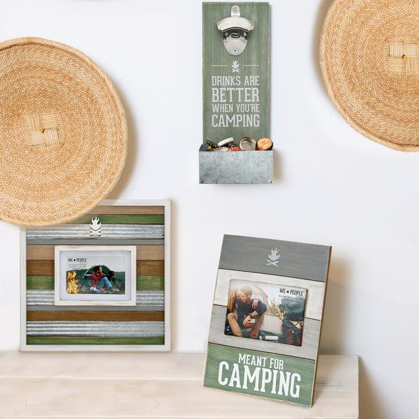 Pavilion Gift Company When Camping 11.5" Wall Mount Bottle Opener