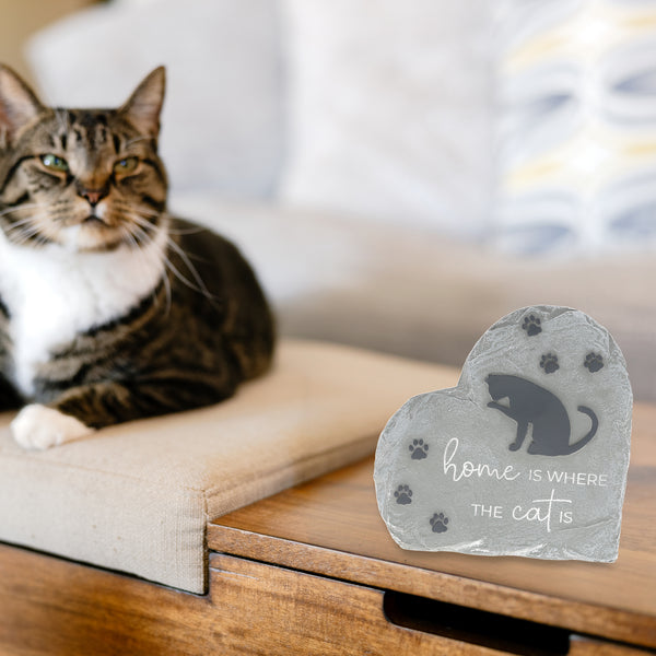 Pavilion Gift Company Where The Cat Is 6" Garden Stone