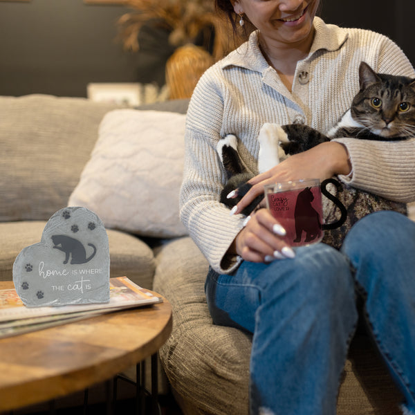 Pavilion Gift Company Where The Cat Is 6" Garden Stone