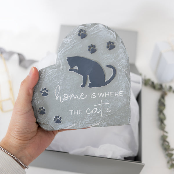 Pavilion Gift Company Where The Cat Is 6" Garden Stone