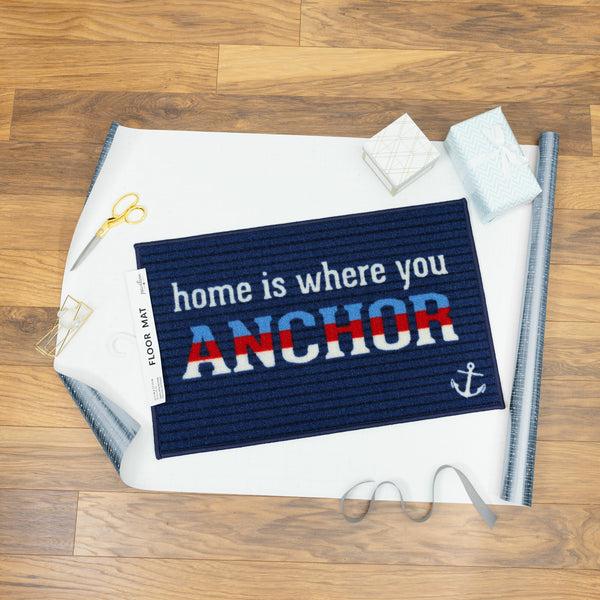 Pavilion Gift Company Where You Anchor 27.5" X 17.75" Floor Mat