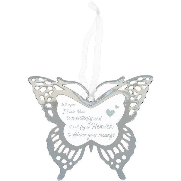 pavilion gift company Whisper 4" Mirrored Glass Ornament