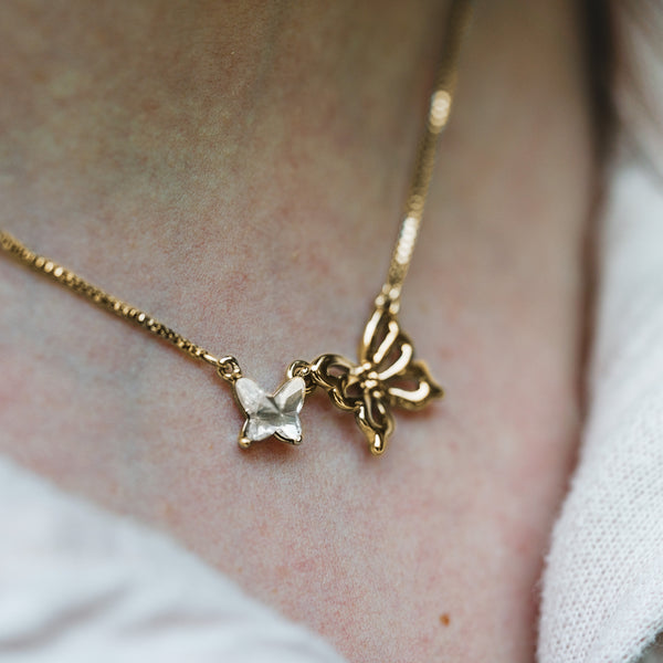 Pavilion Gift Company Whispers 16"-18" Butterfly Memorial Necklace