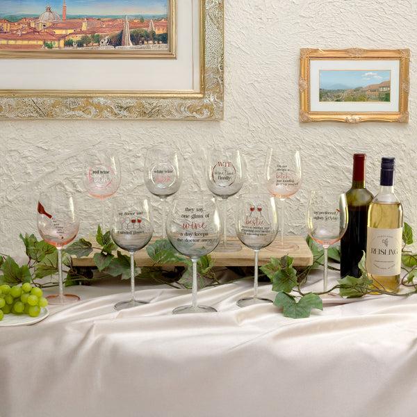 Pavilion Gift Company White Wine Bitch Gift Boxed 17 Oz Wine Glass
