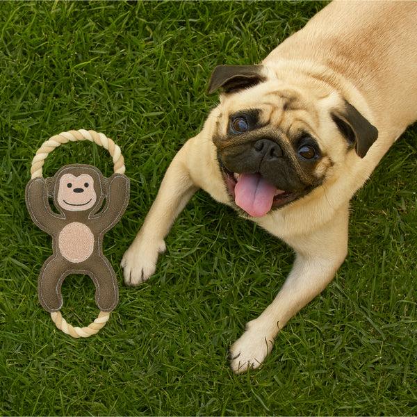 Pavilion Gift Company Wild 14" Canvas Dog Toy On Rope