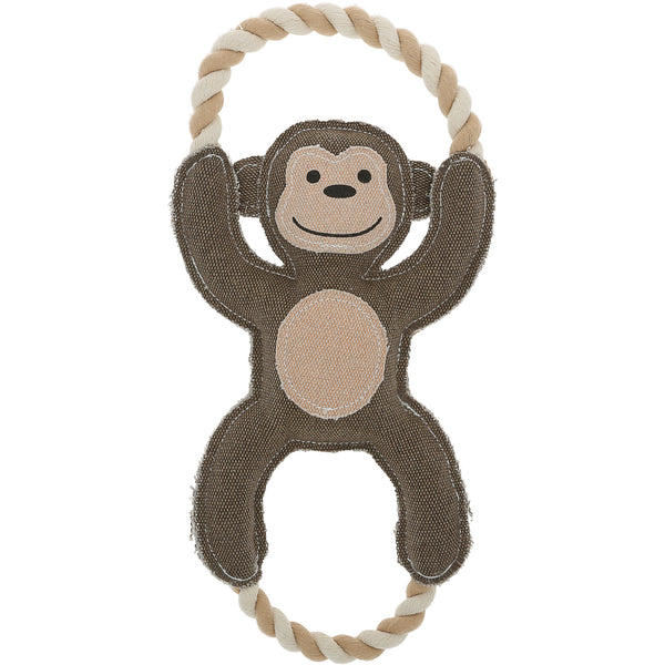 pavilion gift company Wild 14" Canvas Dog Toy on Rope