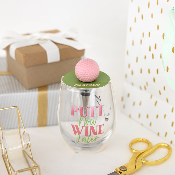 Pavilion Gift Company Wine Later Bottle Stopper Gift Set