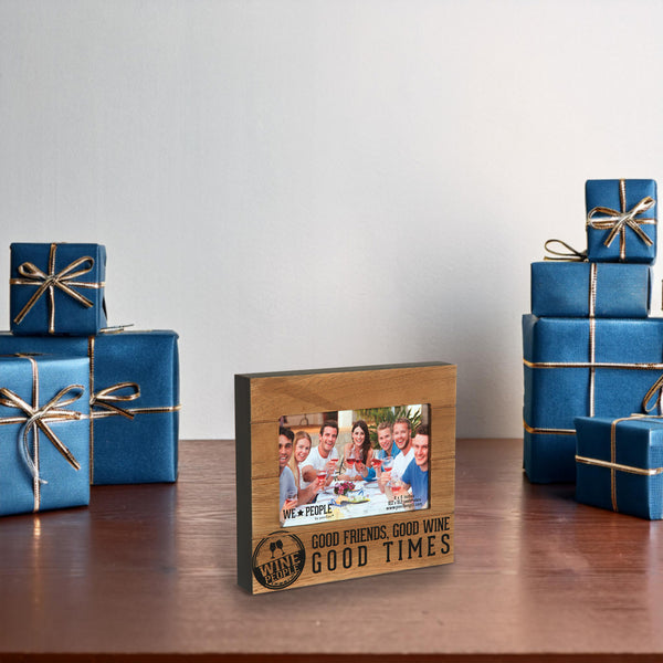 Pavilion Gift Company Wine People 6.75" X 7.5" Frame (holds 4" X 6" Photo)