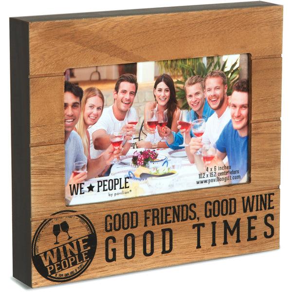 pavilion gift company Wine People 6.75" x 7.5" Frame (holds 4" x 6" photo)