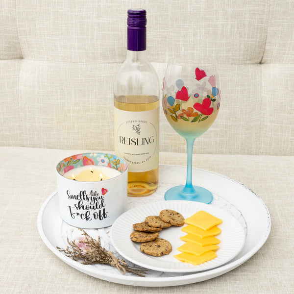 Pavilion Gift Company Wine & Sarcasm Gift Boxed 18 Oz Wine Glass