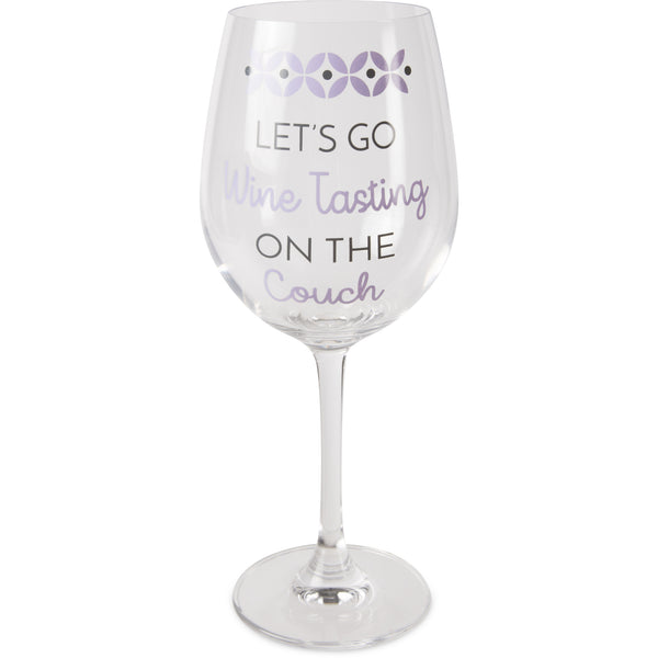 Pavilion Gift Company Wine Tasting 12 Oz Crystal Wine Glass
