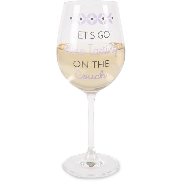 pavilion gift company Wine Tasting 12 oz Crystal Wine Glass