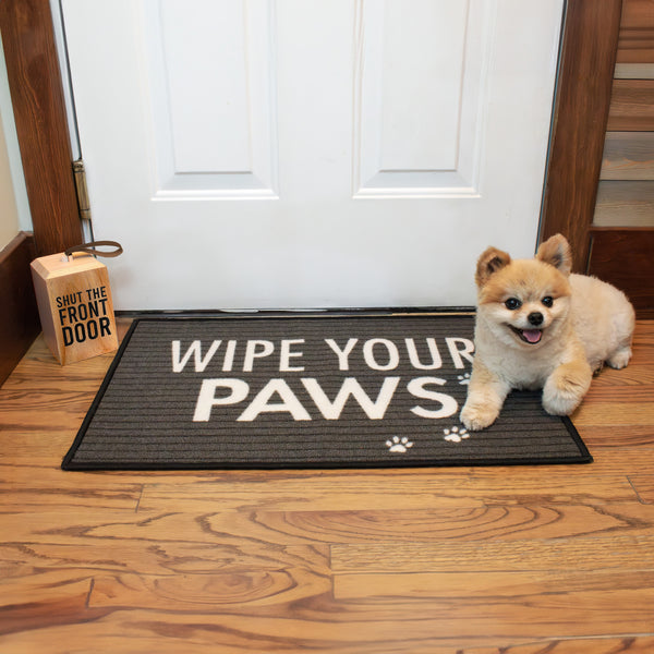Pavilion Gift Company Wipe Your Paws 27.5" X 17.75" Floor Mat