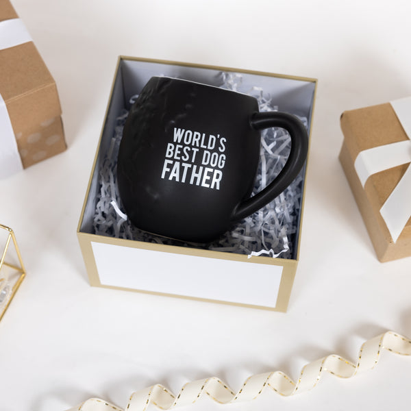 Pavilion Gift Company World's Best Dog Father 20 Oz Embossed Mug