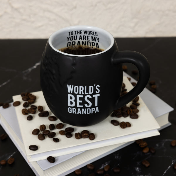 Pavilion Gift Company World's Best Grandpa 20 Oz Embossed Mug