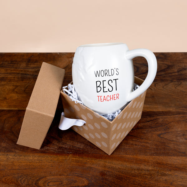 Pavilion Gift Company World's Best Teacher 22 Oz Embossed Mug