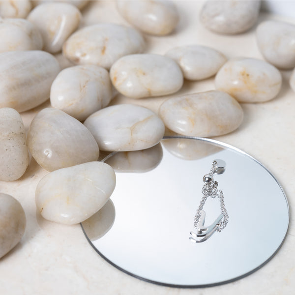 Pavilion Gift Company Y Adjustable Rhodium Plated Monogram Ring