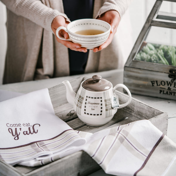 Pavilion Gift Company Y'all Tea Towel Gift Set (2 - 19.75" X 27.5")