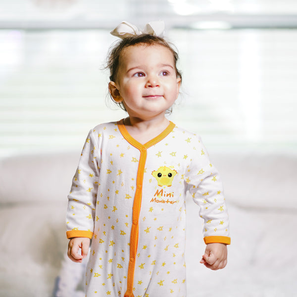 Pavilion Gift Company Yellow Mini Monster 0-6 Months Sleeper