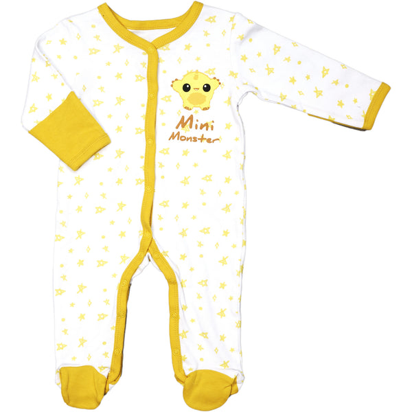 pavilion gift company Yellow Mini Monster 0-6 Months Sleeper