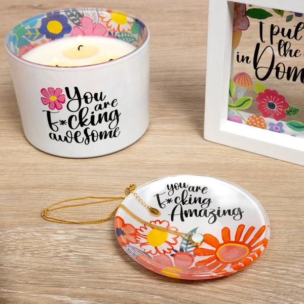 Pavilion Gift Company You Are Amazing 4" Glass Keepsake Dish
