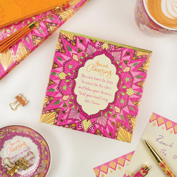 Pavilion Gift Company You Are Amazing 5.25" X 5.25" X 1.75" Note Box