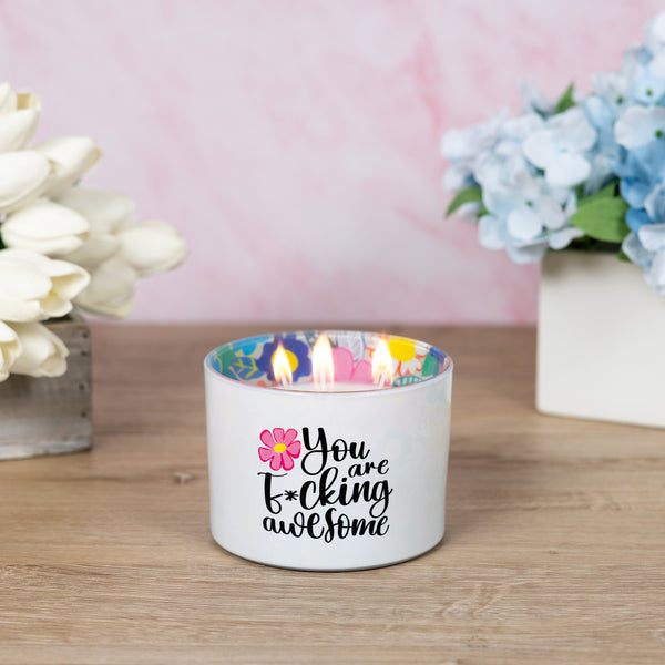 Pavilion Gift Company You Are Awesome 11 Oz - 100% Soy Wax Candle Scent: Tranquility