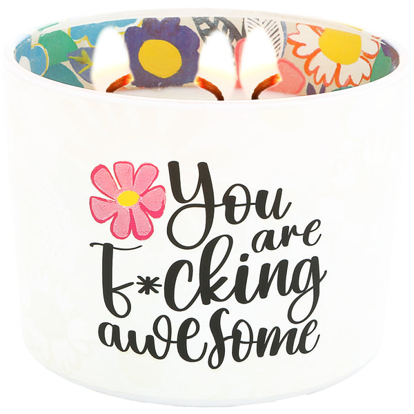 pavilion gift company You Are Awesome 11 oz - 100% Soy Wax Candle Scent: Tranquility