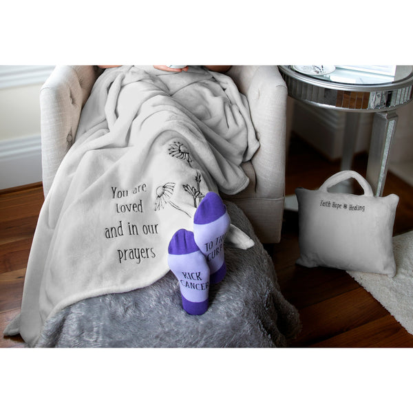 Pavilion Gift Company You Are Loved 50" X 60" Travel Blanket With Carry Case