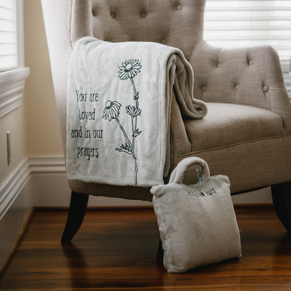 Pavilion Gift Company You Are Loved 50" X 60" Travel Blanket With Carry Case