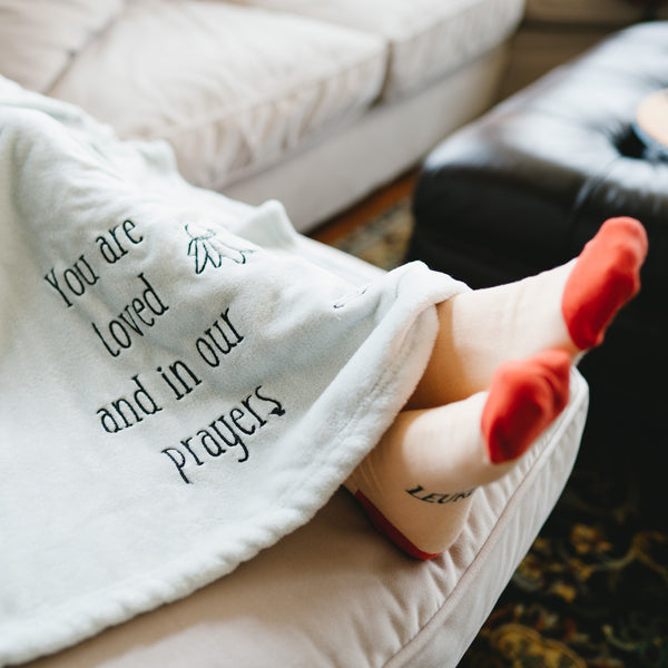 Pavilion Gift Company You Are Loved 50" X 60" Travel Blanket With Carry Case