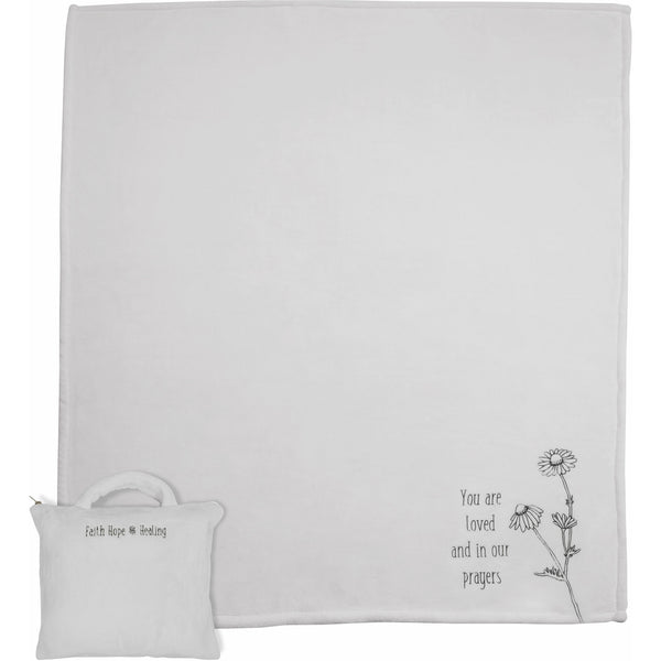 pavilion gift company You are Loved 50" x 60" Travel Blanket with Carry Case