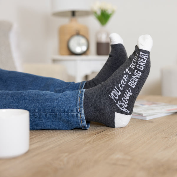 Pavilion Gift Company You Can't Retire S/M Crew Socks