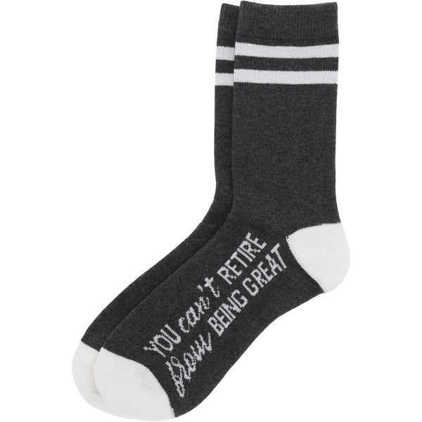 pavilion gift company You Can't Retire S/M Crew Socks