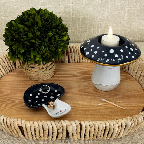 Pavilion Gift Company You Grow Girl 4.75" Mushroom Tealight Holder