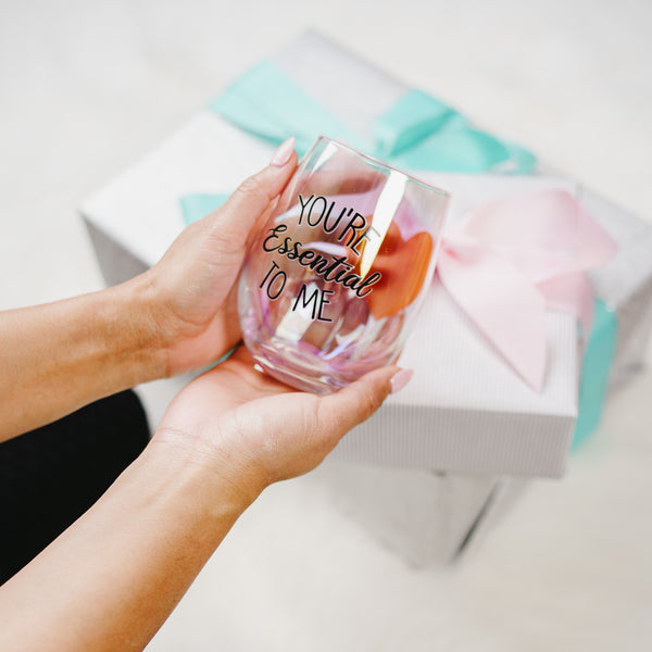 Pavilion Gift Company You're Essential 18 Oz Stemless Wine Glass