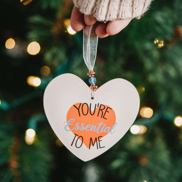 Pavilion Gift Company You're Essential 3.5" Heart-Shaped Ornament