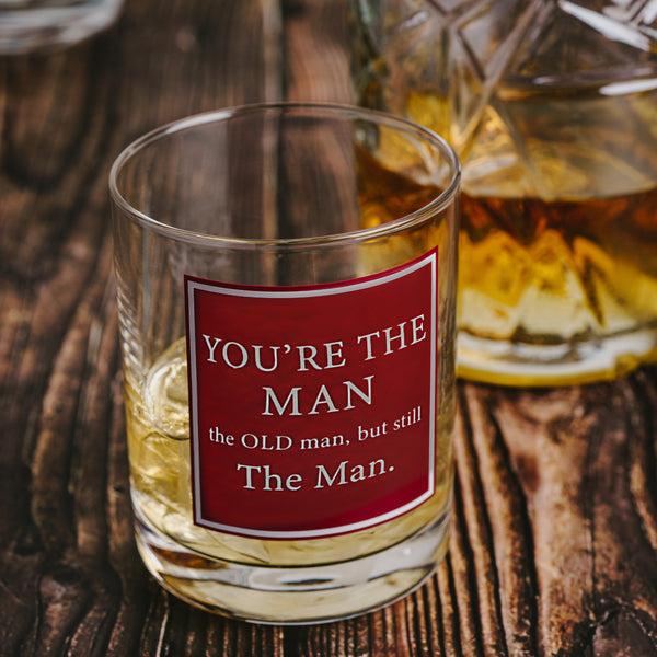Pavilion Gift Company You’re The Man 13 Oz Rocks Glass