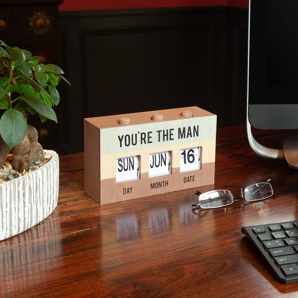 Pavilion Gift Company You're The Man Perpetual Desk Calendar