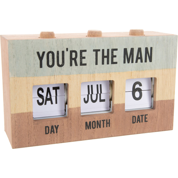 pavilion gift company You're the Man Perpetual Desk Calendar